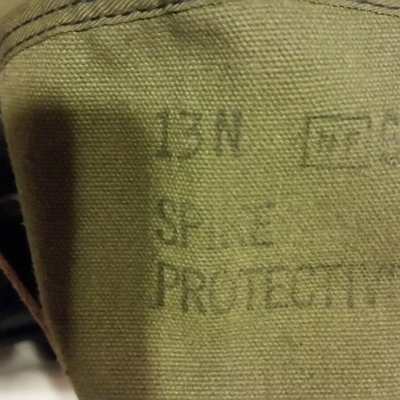 GREEN VIETNAM ERA COMBAT BOOTS 13N SI524 main image 9